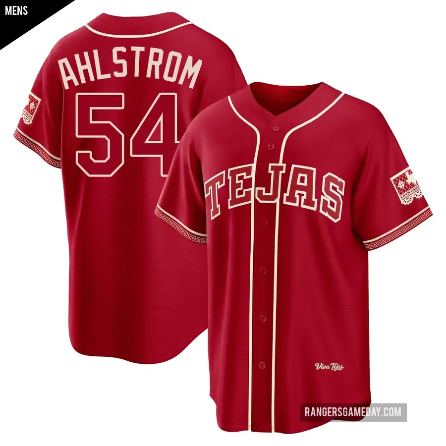 Men's Texas Rangers ＃54 Robert Ahlstrom Limited Red 2026 City Connect Stadium Jersey