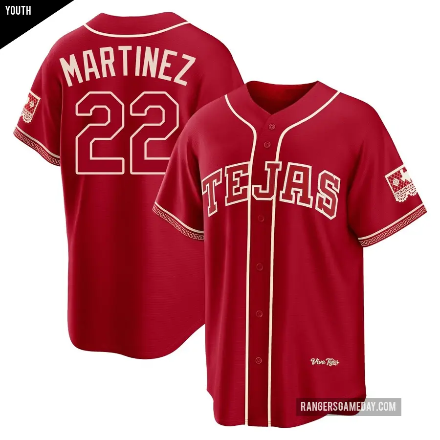 Youth Texas Rangers ＃22 Nick Martinez Limited Red 2026 City Connect Stadium Jersey